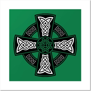 Celtic High Cross Decorative Knotwork 5 Posters and Art